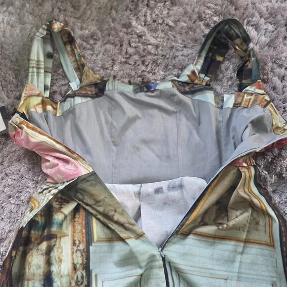 NWT Vivienne Westwood Anglomania Women’s Liberty Dress, Salon Print -- 38, US 2 - Picture 14 of 15